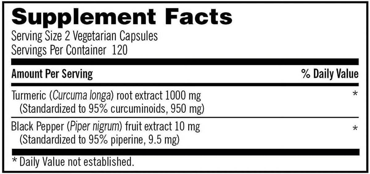 Turmeric 1000 mg., 240 Capsules P95499
