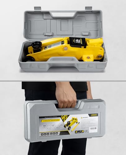 2 Ton Low Profile Hydraulic Trolley Floor Jack with Storage Case H651809