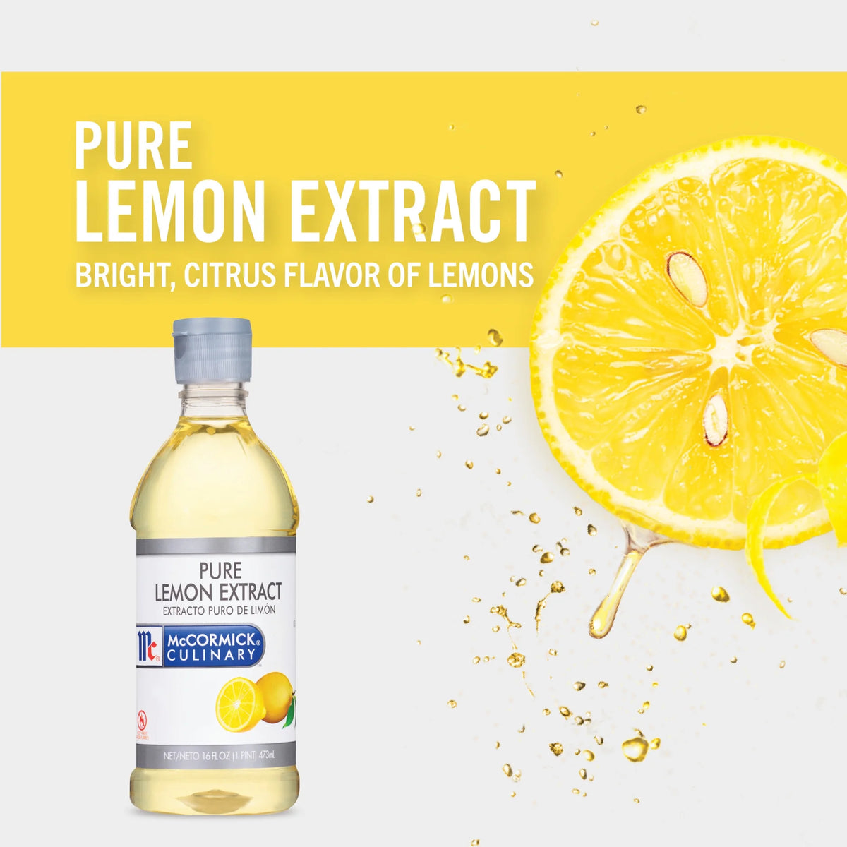 Pure Lemon Extract 16 fl oz H50093