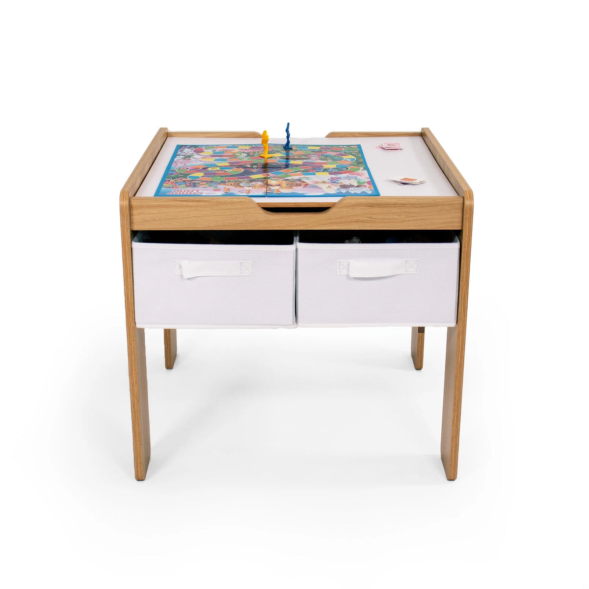 Kids Wood Table with 4 Bins P944