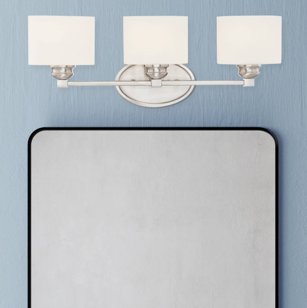 3 Light Satin Nickel Bath Bar E16763