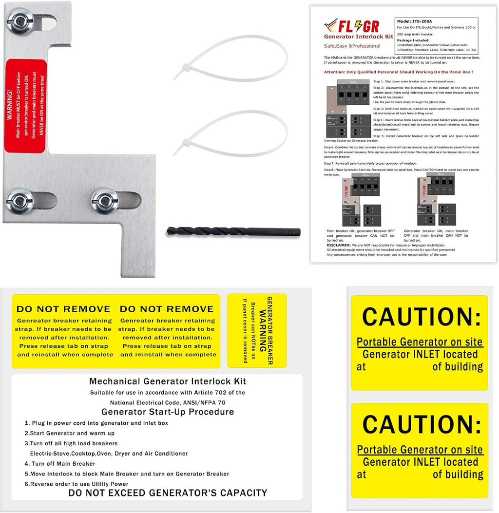 Interlock Kit for Electrical Panels G556