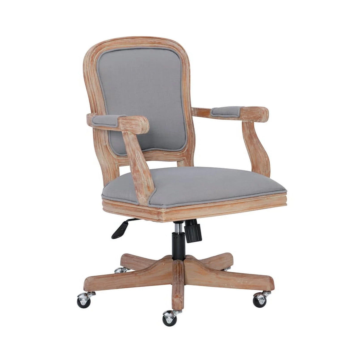 Light Gray Upholstered Office Chair Q278