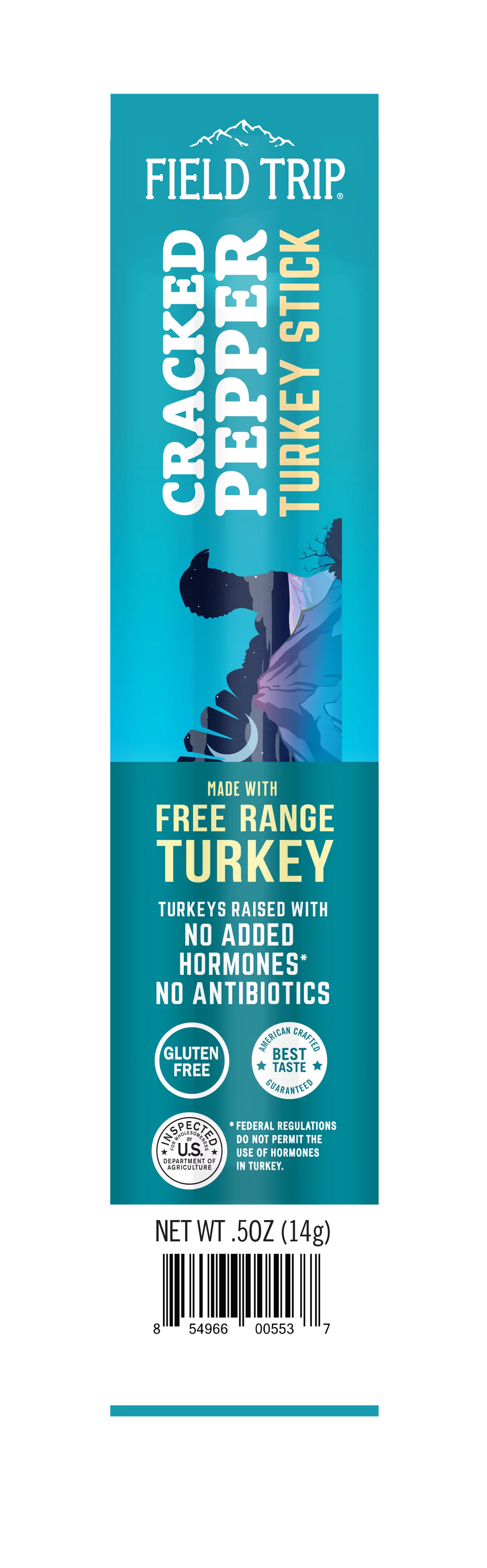 Turkey Sticks Cracked Pepper .5 oz 24 Pk D265