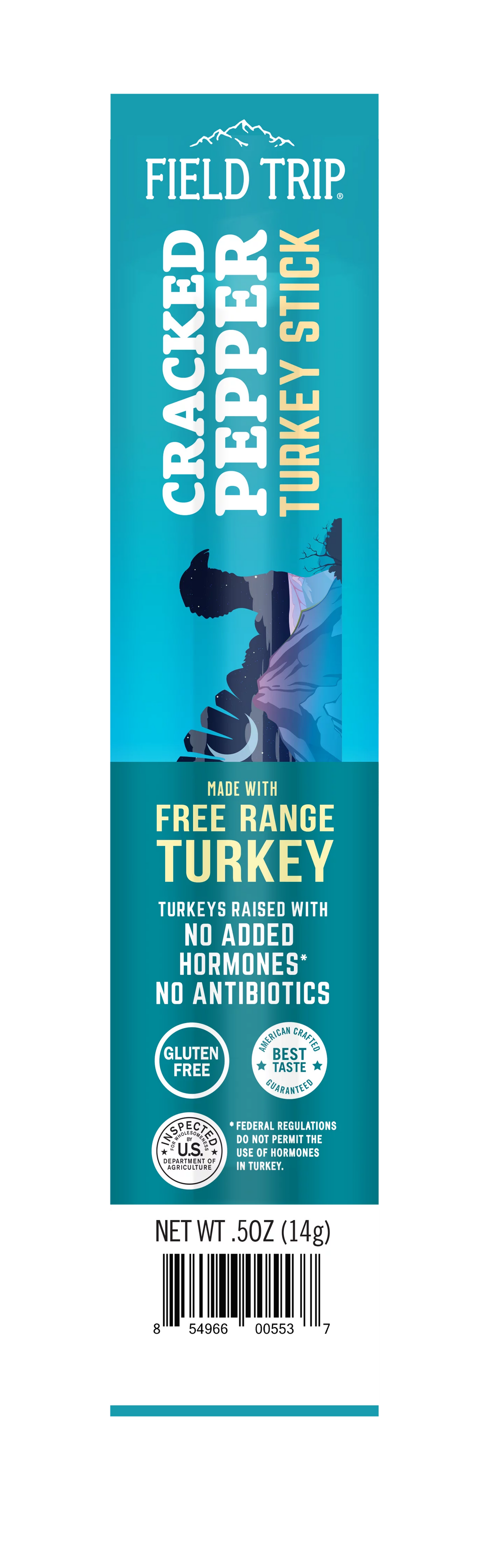 Turkey Sticks Cracked Pepper .5 oz 24 Pk D265