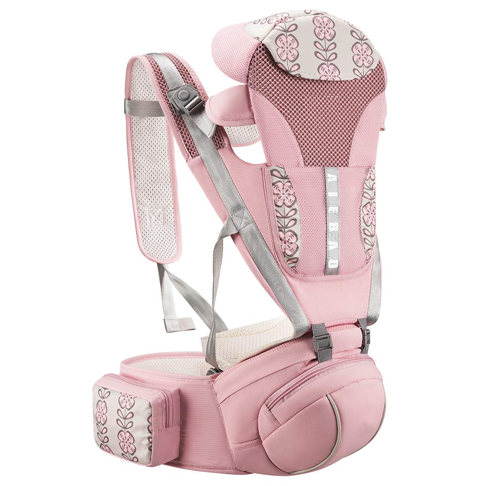 Green Pack of 2 Baby Carrier with Hip Seat and Cool Air Mesh X976