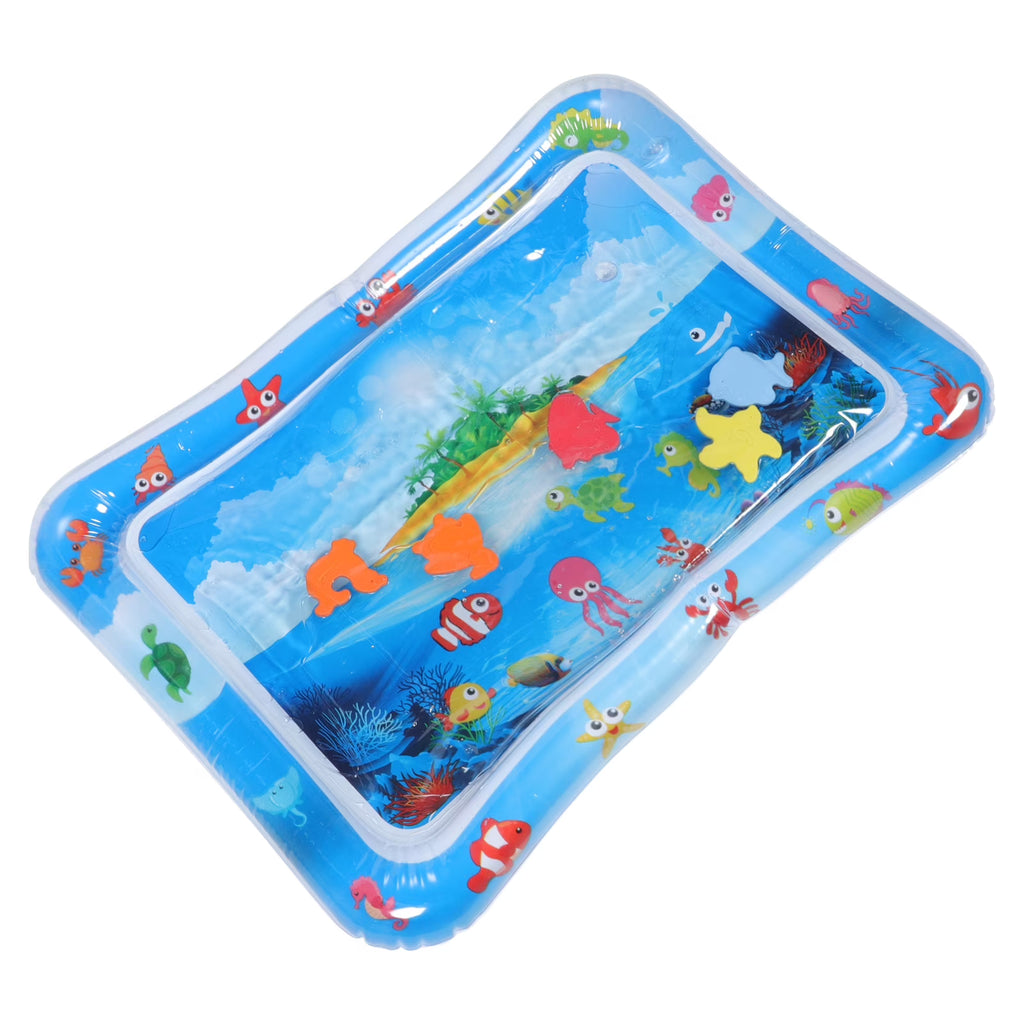 Inflatable Baby Crawling Pad Fish Mat Water Cushion Pvc E3865