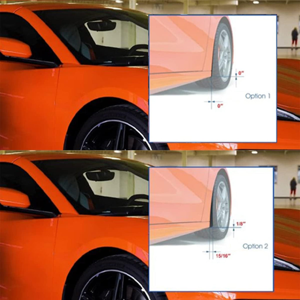 ABS Plastic Splash Guards Wheel Mud Flaps for Corvette C8 2020-2022 P500