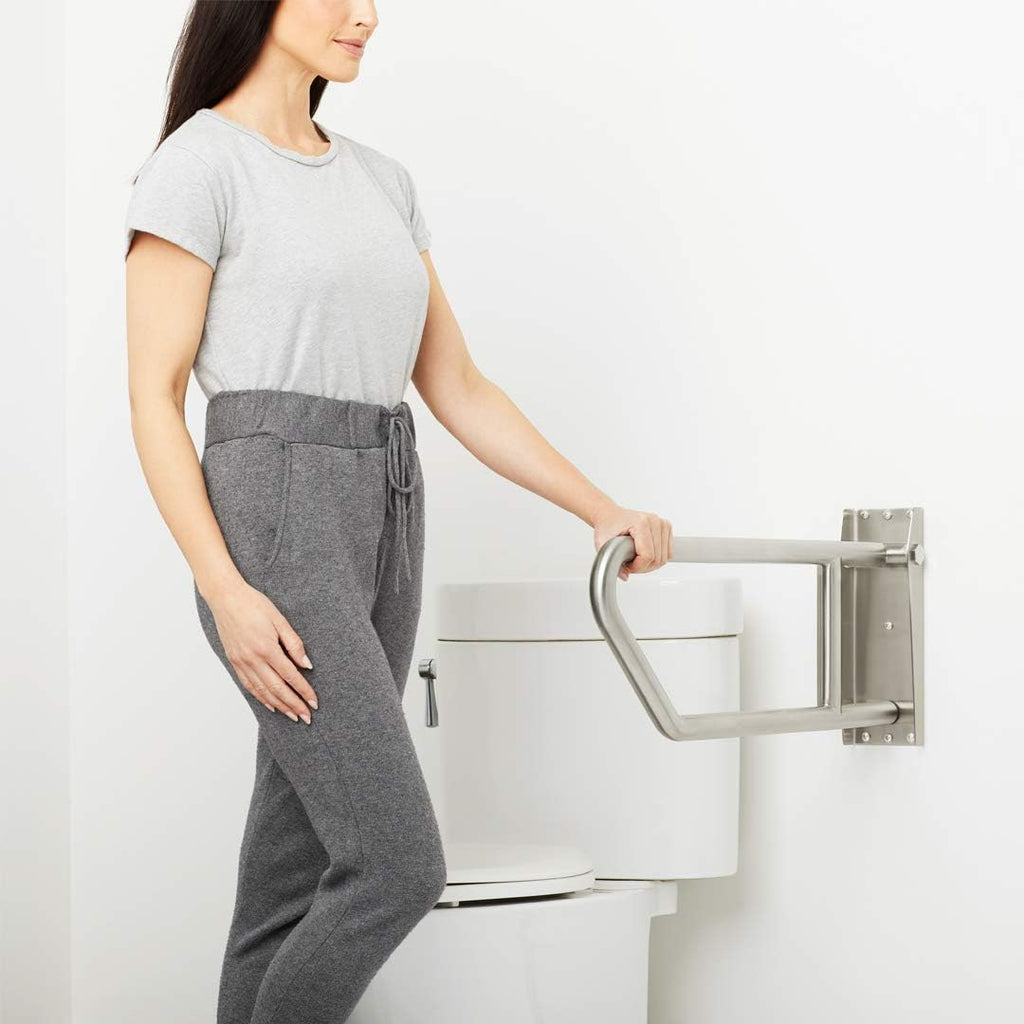 Satin Stainless Steel 30 inch Swing Up Grab Bar C974