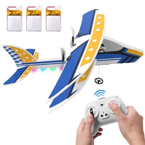 2.4GHZ Remote Control Airplane with 3 Batteries & 6-axis Gyro Stabilizer D84996