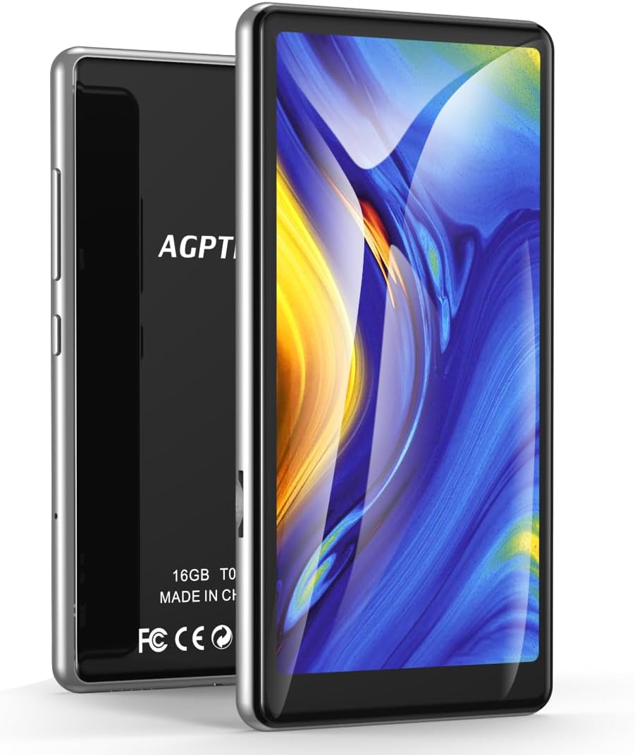5 inch MP3 Player with Bluetooth and WiFi, Full Touch Screen 16GB MP4 Player with Speaker, FM Radio V9966