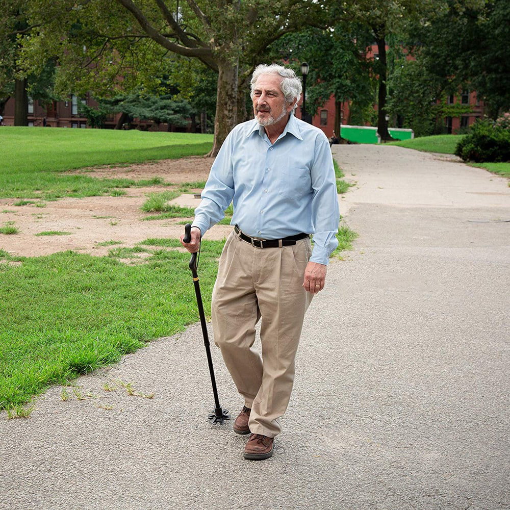 10 Adjustable Heights Self Standing Folding Walking Cane N572660