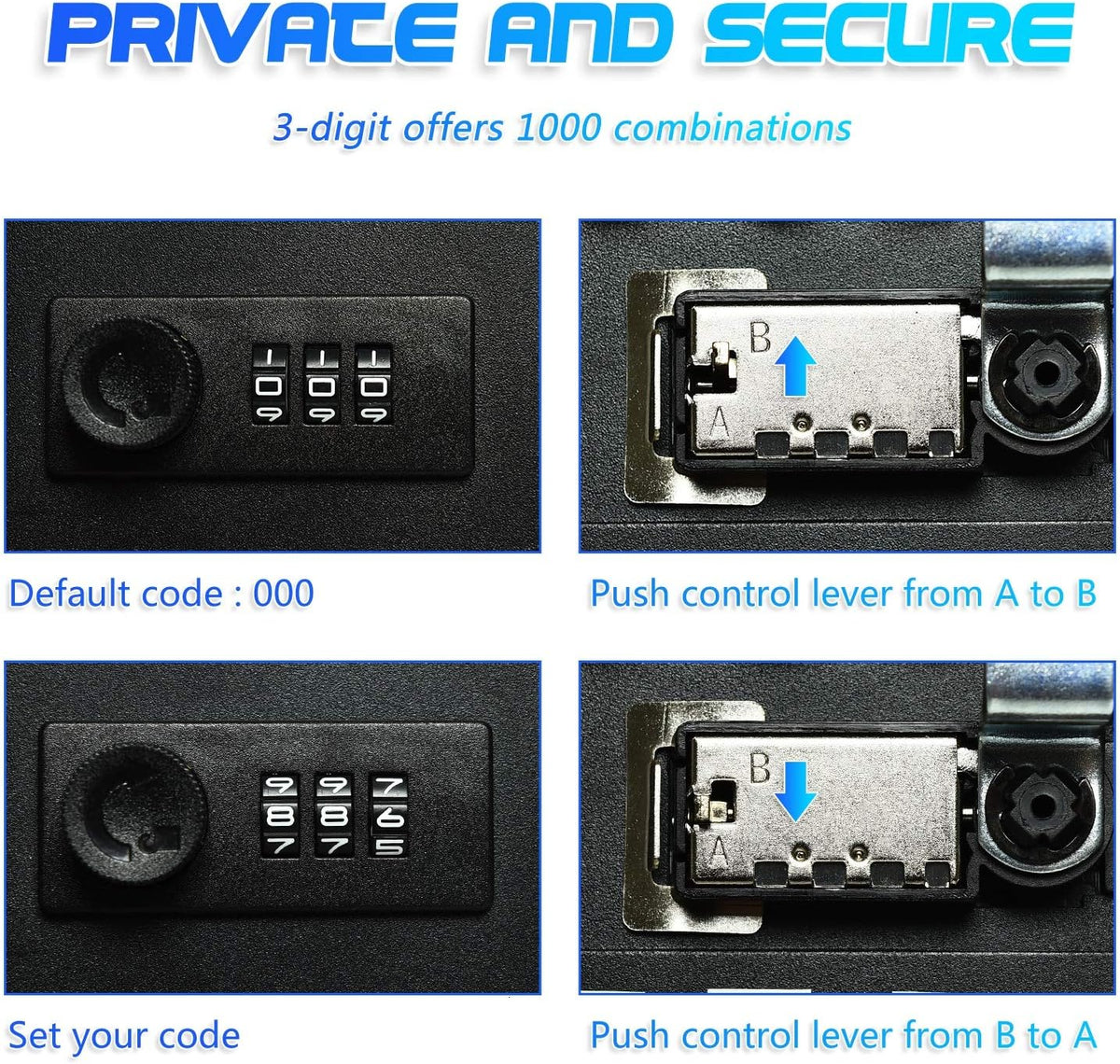 28 Key Steel Security Lock Box with Combination Lock, Pack of 2 C805109