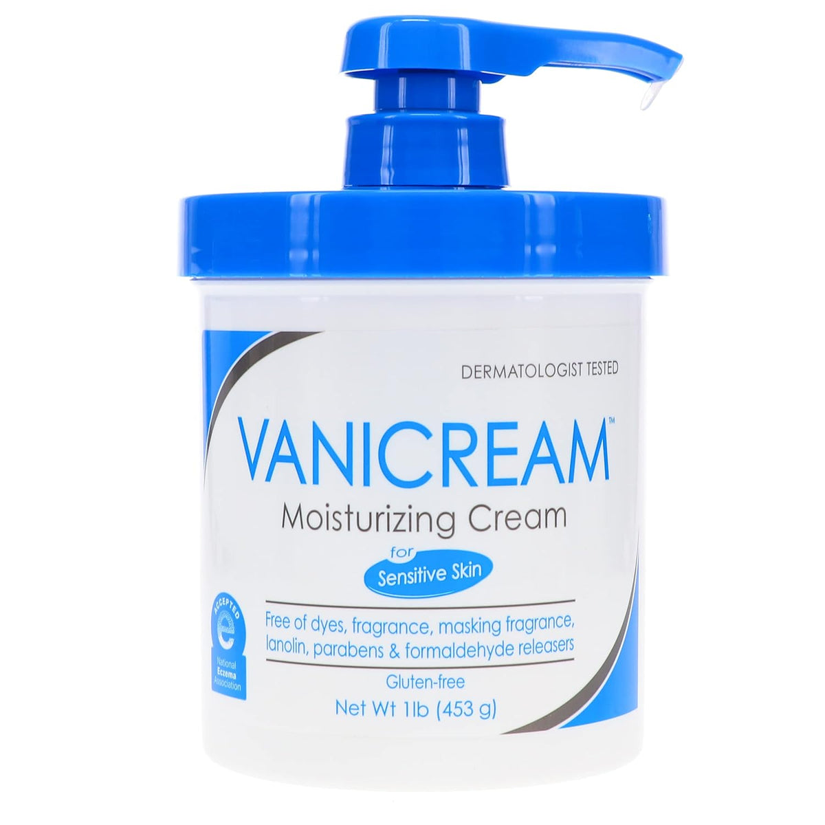Moisturizing Skin Cream with Pump Dispenser Plus Bonus Jar Combo Pack, 1 Pound Each Z2999