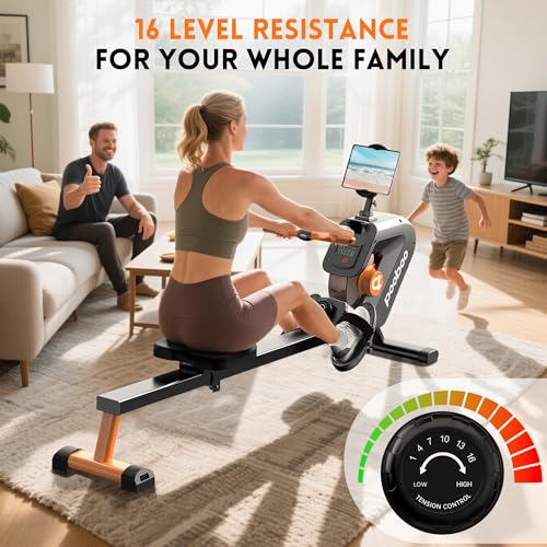 Magnetic Rower with LCD Monitor V477