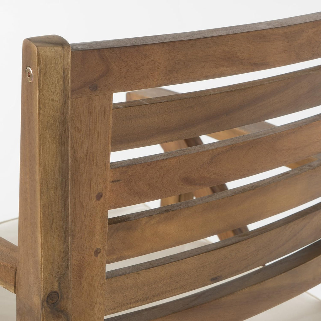 Acacia Wood Outdoor Barstools, 2-Pcs Set S9932
