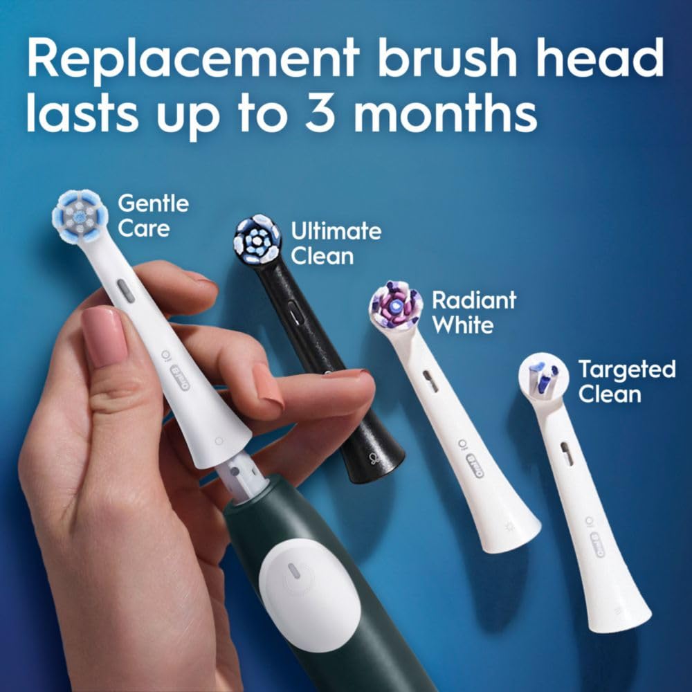 Forest Green Rechargeable Electric Toothbrush with 2 Brush Heads G254948