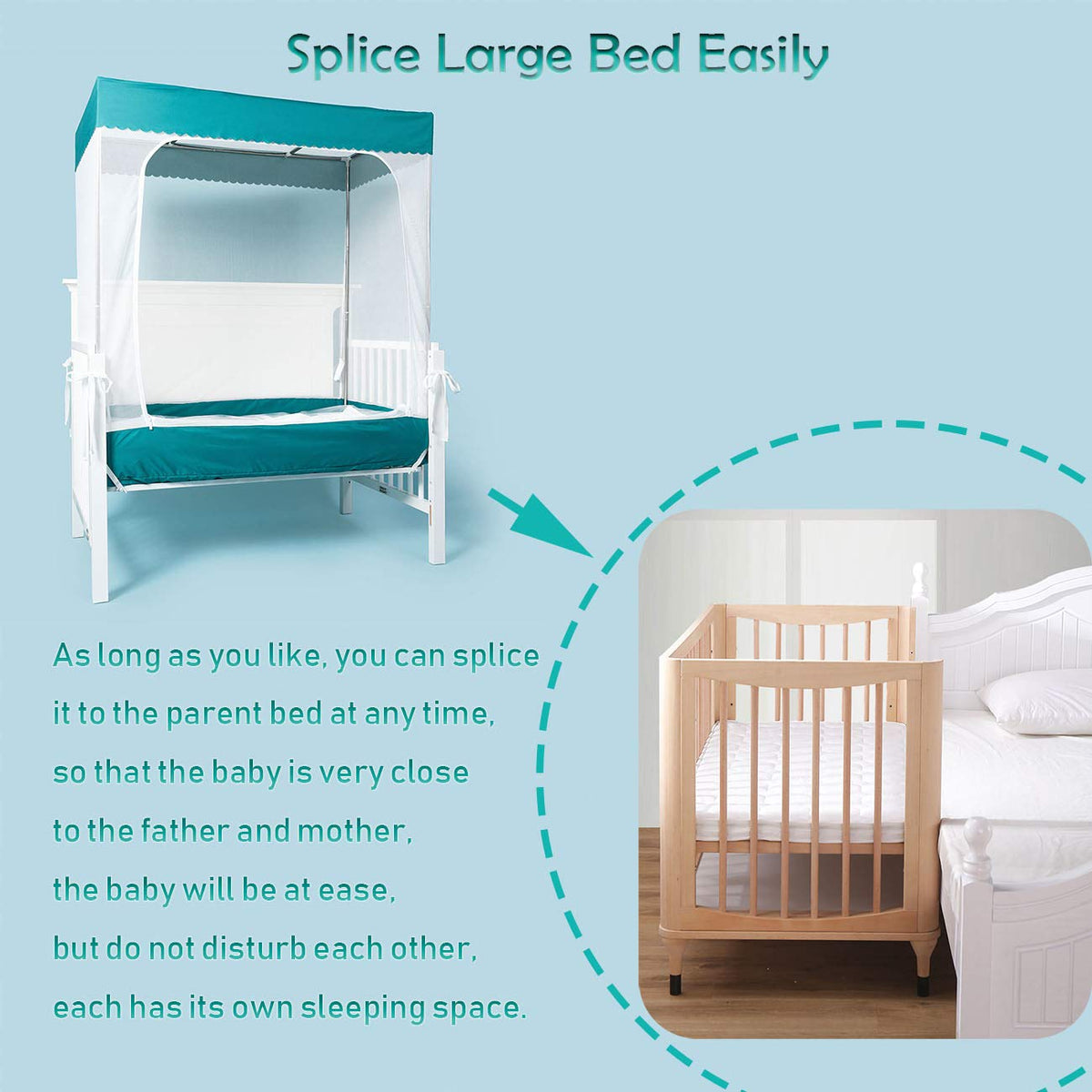 See Through Mesh Crib Safety Tent K774212