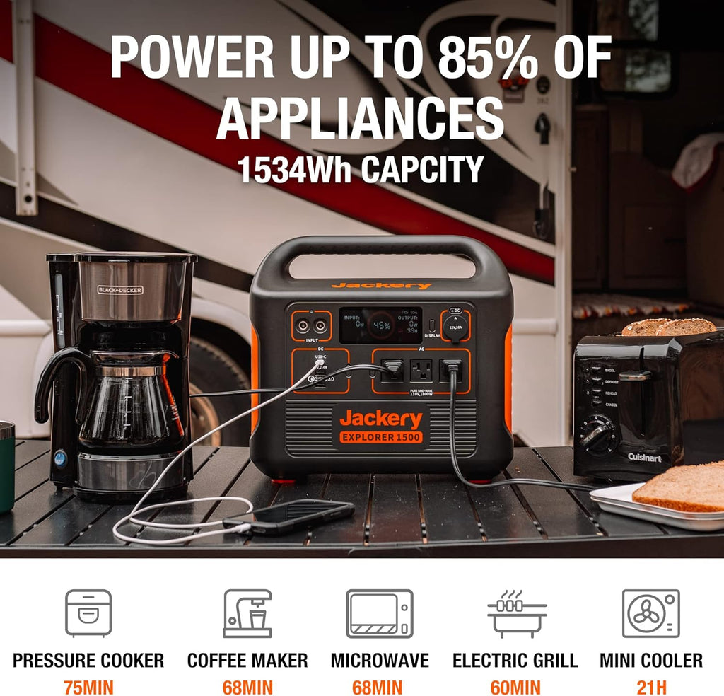 1534Wh Portable Generator with 3 AC Outlets A3765