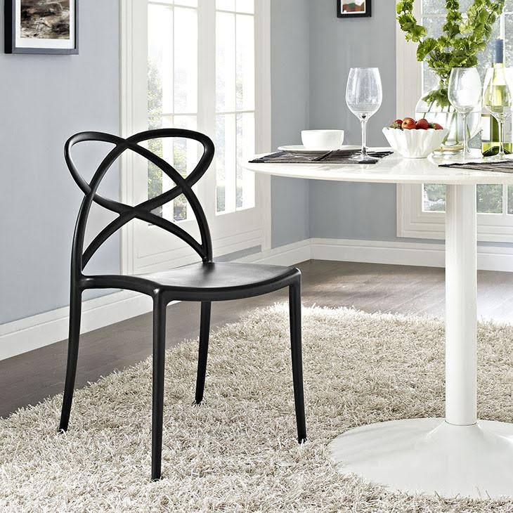 White Dining Side Chair F8505