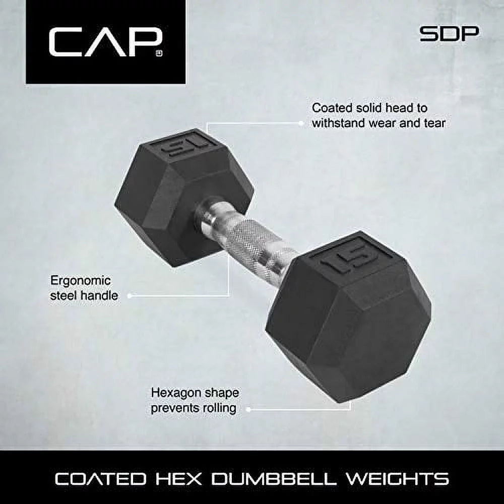 Coated Hex Dumbbells Pair N456