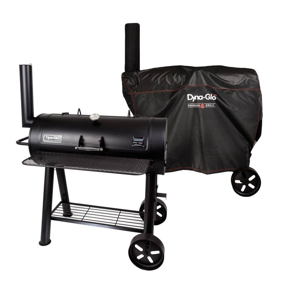 Heavy-Duty Barrel Charcoal Grill with Cover W7457