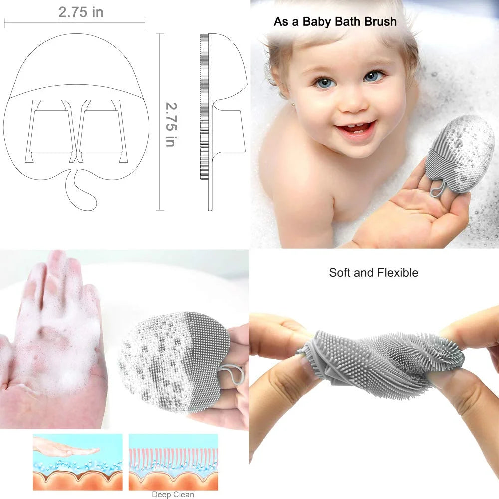 Food-grade Silicone Facial Cleansing Brush with Body Brush T54086