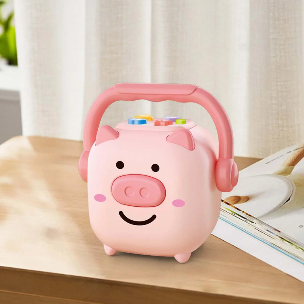Piggy Bank Money Box Sculpture Change Container Money Saving Jar E939479
