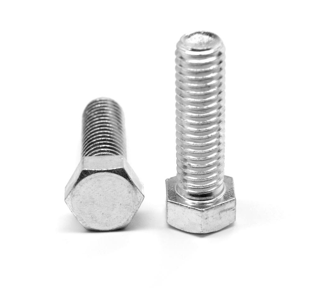 1/4x22-20 x 3 1/2x22 (FT) Coarse Thread Grade 5 Hex Tap Bolt Medium Carbon Steel Zinc Plated Pk 450 Q50347