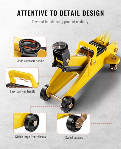 2 Ton Low Profile Hydraulic Trolley Floor Jack with Storage Case H651809