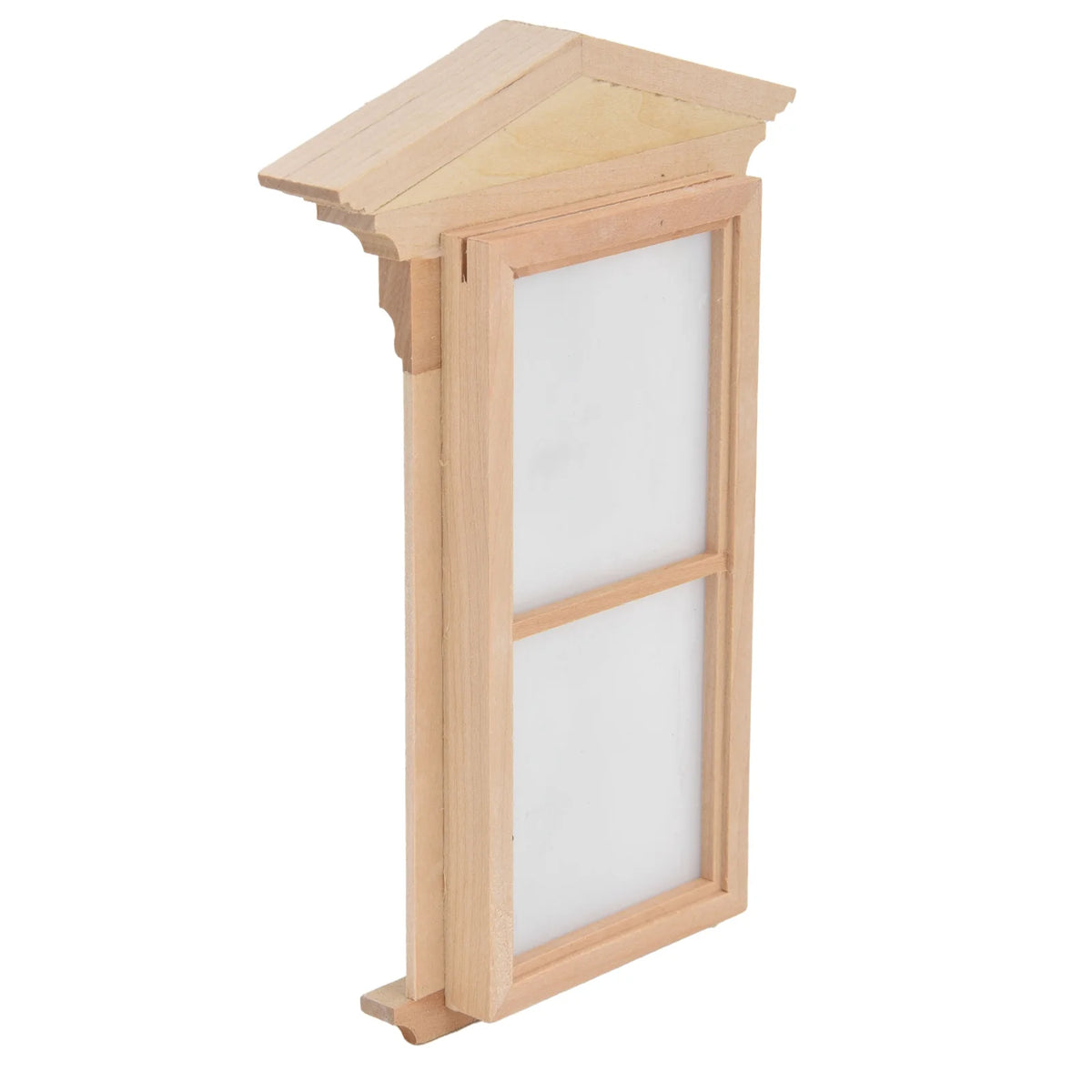 1:12 Wooden Unpainted Dollhouse Door Window Miniature Decoration Accessories Z4697