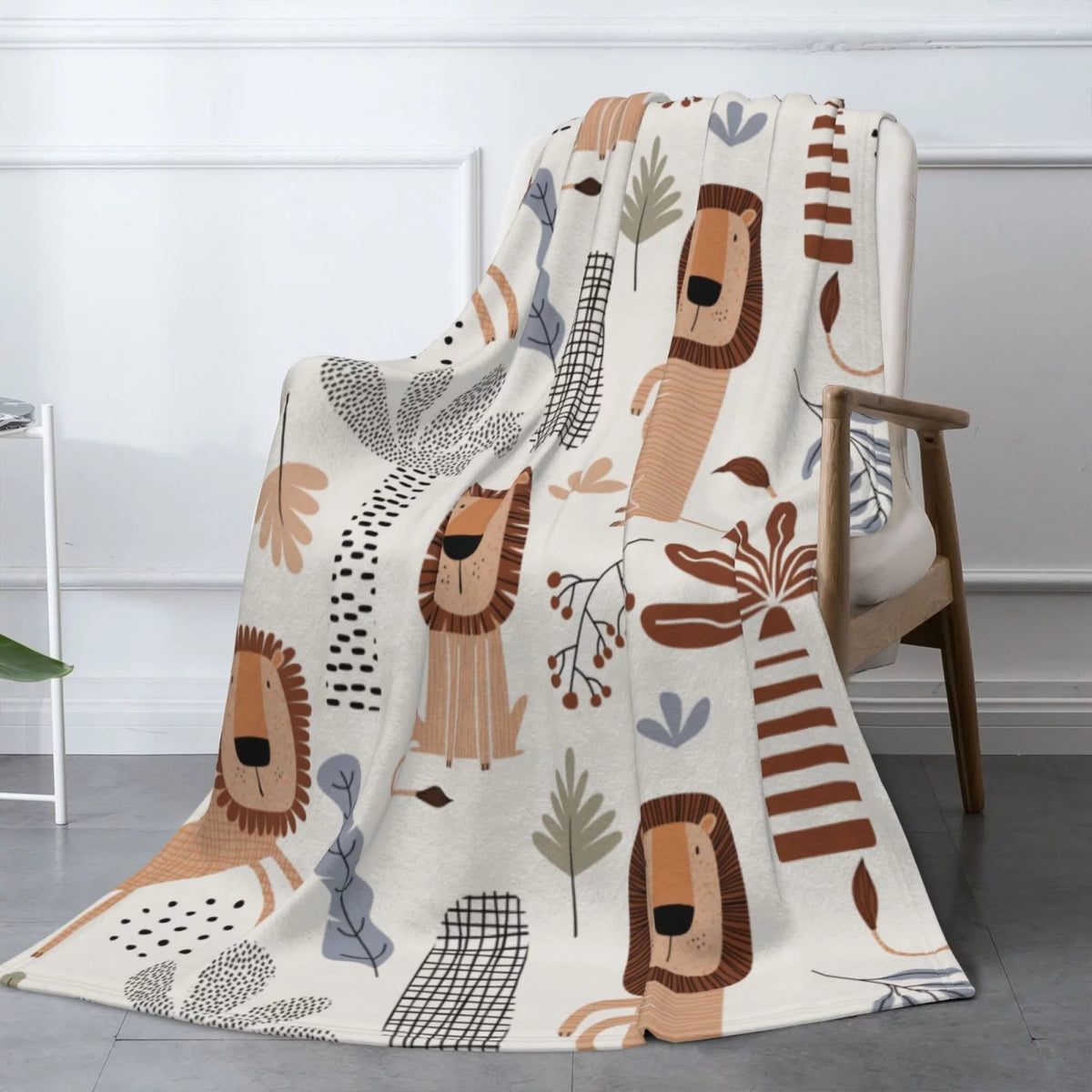 Flannel Throw Blanket 50 x 70 inches R8827