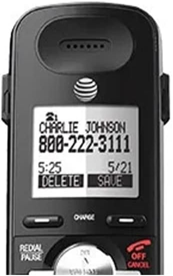 2-Line Expandable Cordless Phone with Answering System and Dual Caller ID, 1 Handset, Black P1713