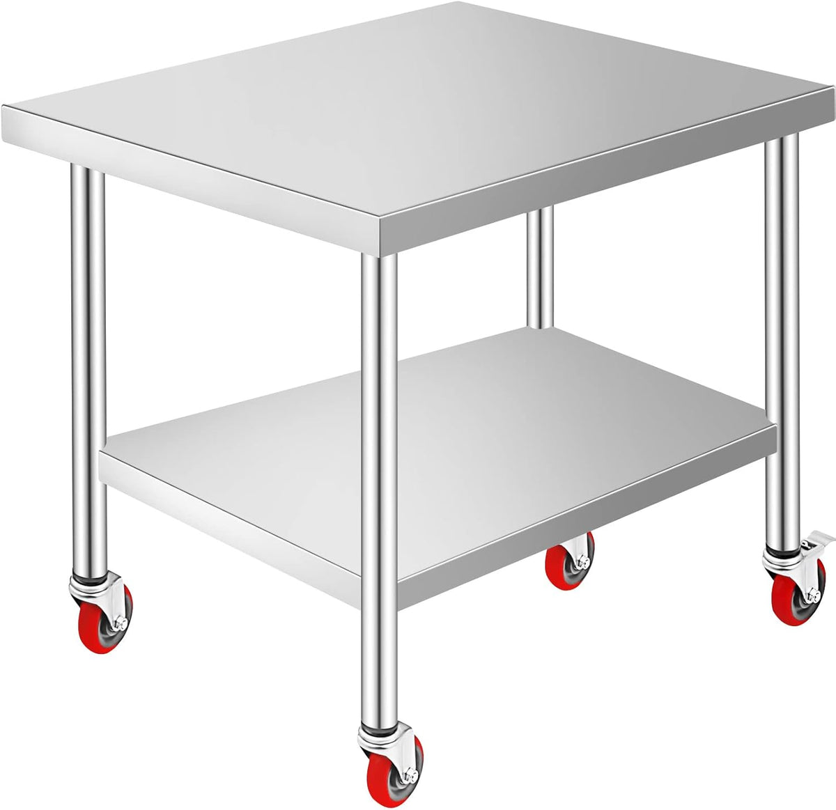 Stainless Steel Work Table with Wheels 24 x 30 B43157
