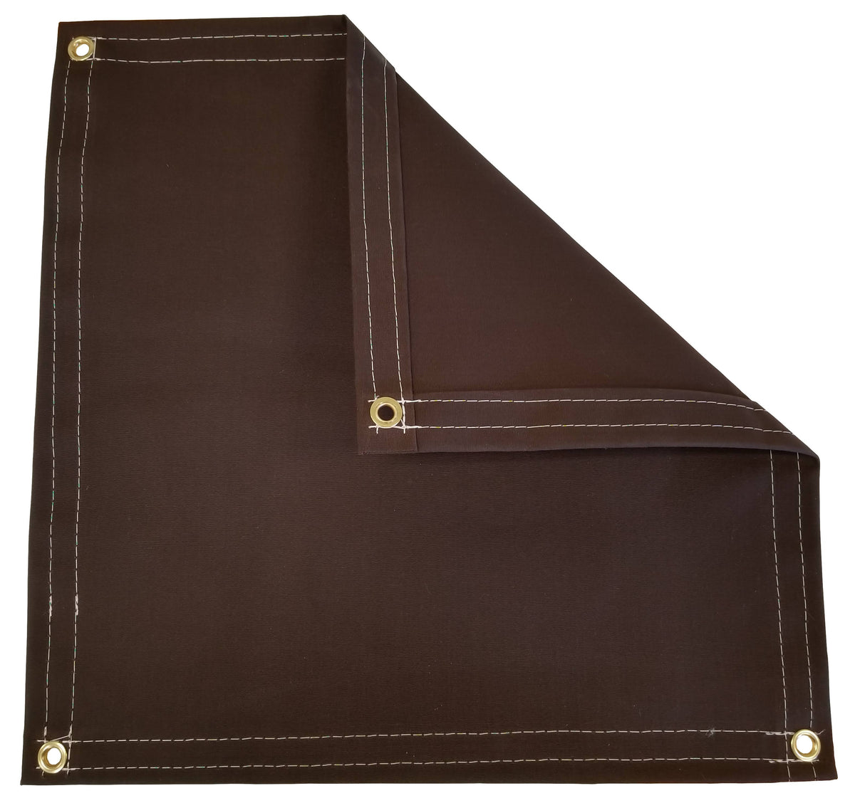 15 x 20 Brown Polyester Canvas Tarp - 14.5 oz X139319