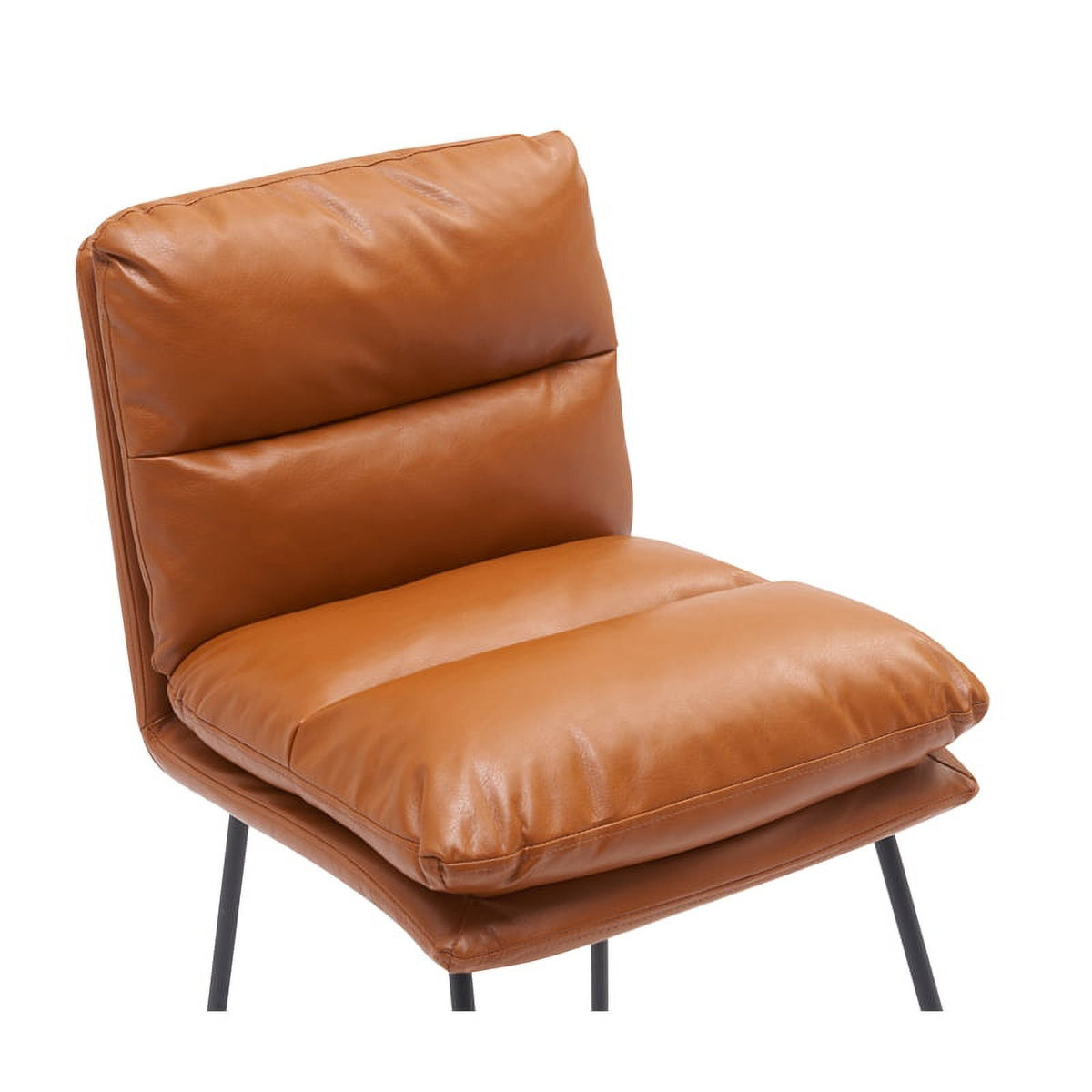 Tan Faux Leather Counter Stool (Set of 2) Q439