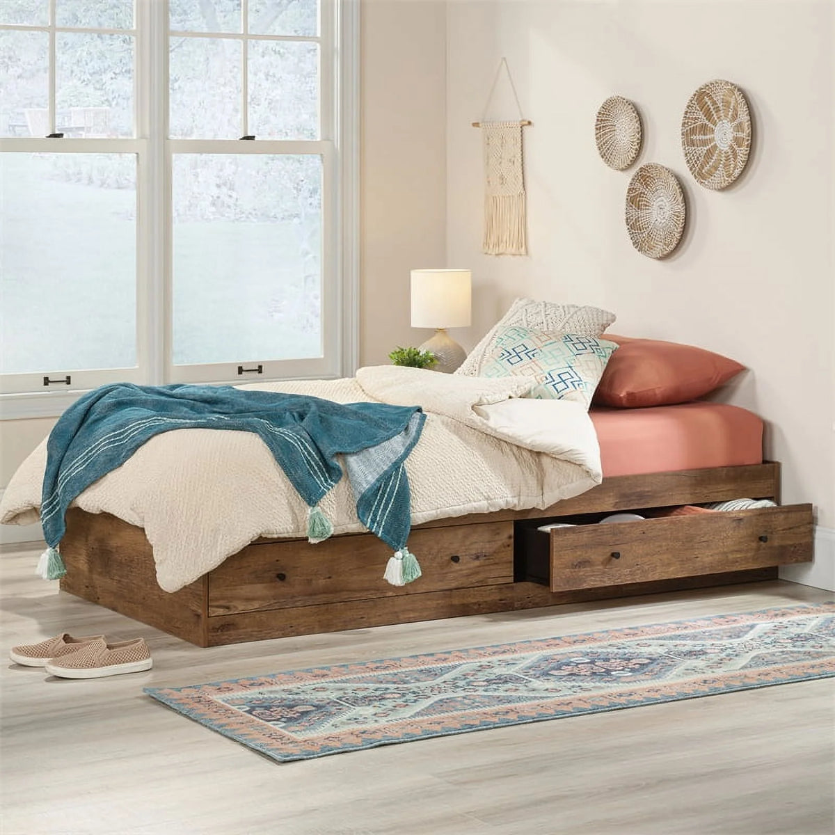 Vintage Oak Engineered Wood Bed M98746