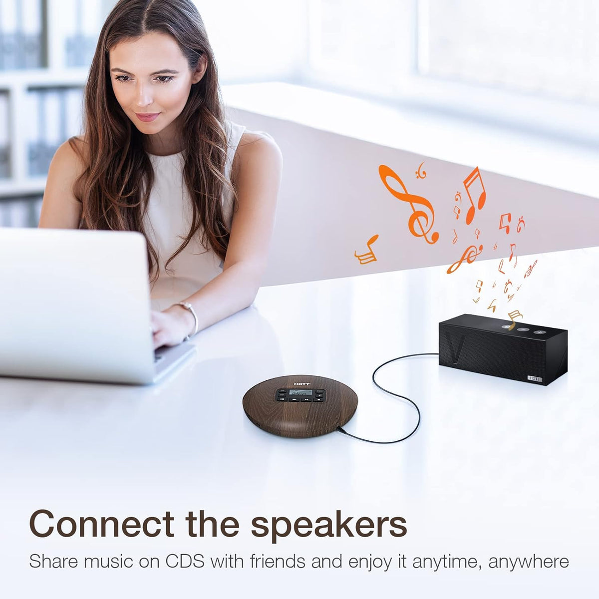 Portable CD Player with Stereo Headphones S311