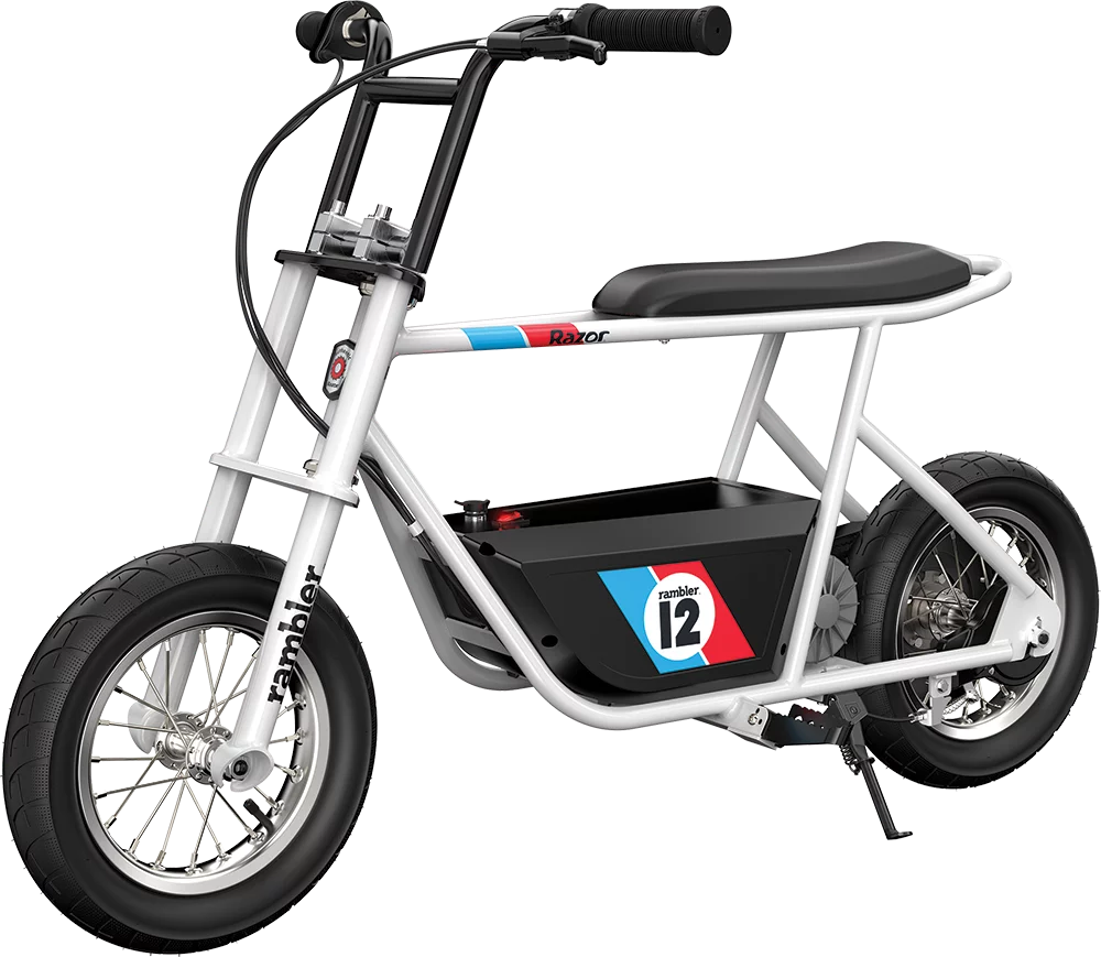 White 12" Air-Filled Tires Seated Electric Scooter L776