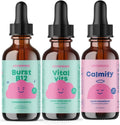 B-Complex & Vital Vits with Magnesium Drops Bundle Liquid Supplement S569