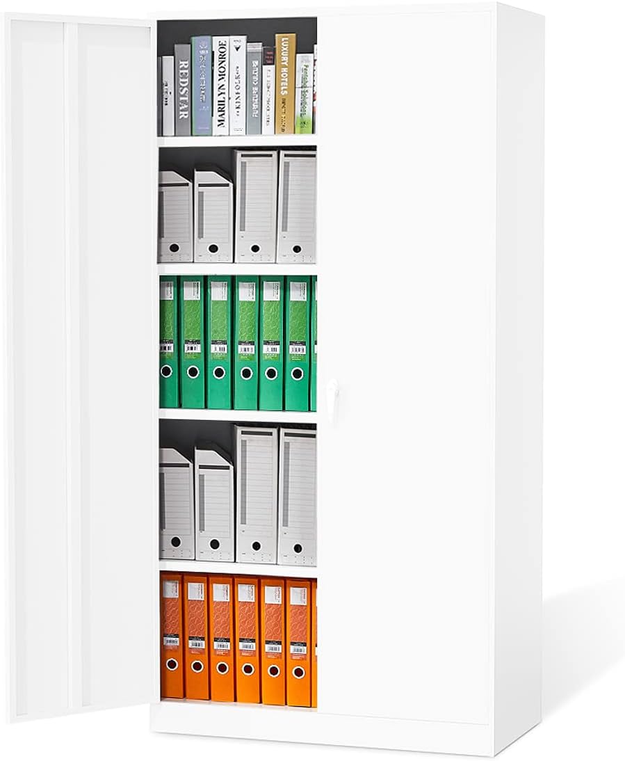 Metal Storage Cabinet with Doors and Shelves H467275