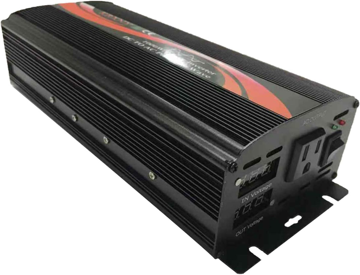 1000W Pure Sine Wave Car Power Inverter 12V DC to 110V AC M217360