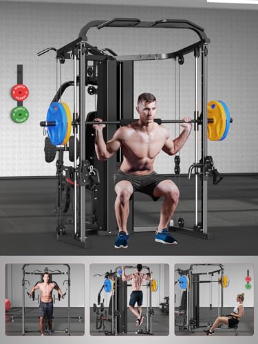 Smith Machine with 138LB Weight Stack F72080
