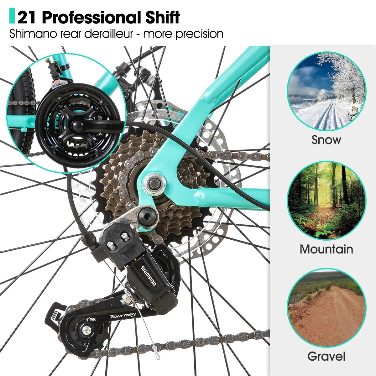 26 Inch Womens Mountain Bike with Step-Through Frame D83509