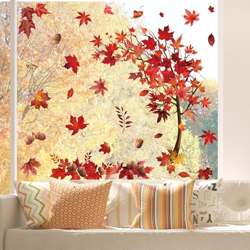 6 Sheet Large Reusable Winter Window Clings C4198