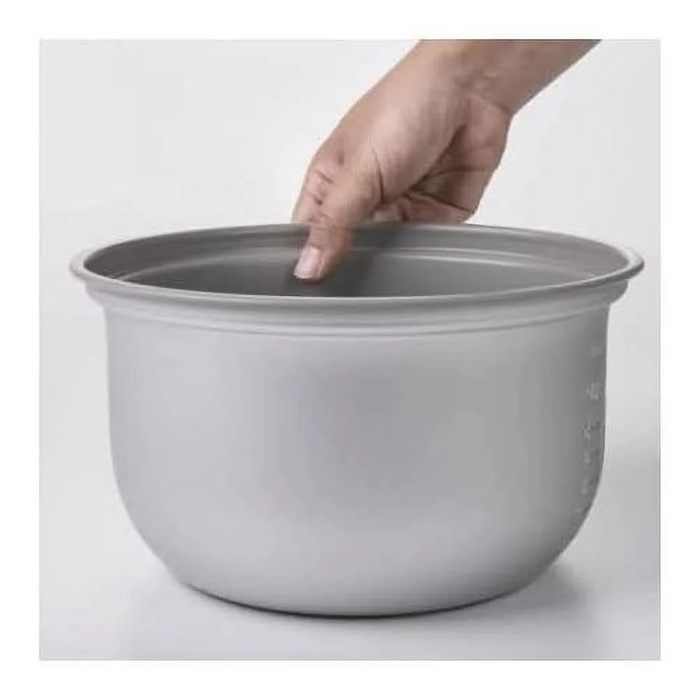 White Automatic Rice Cooker And Warmer With Rice Washing Bowl N15364