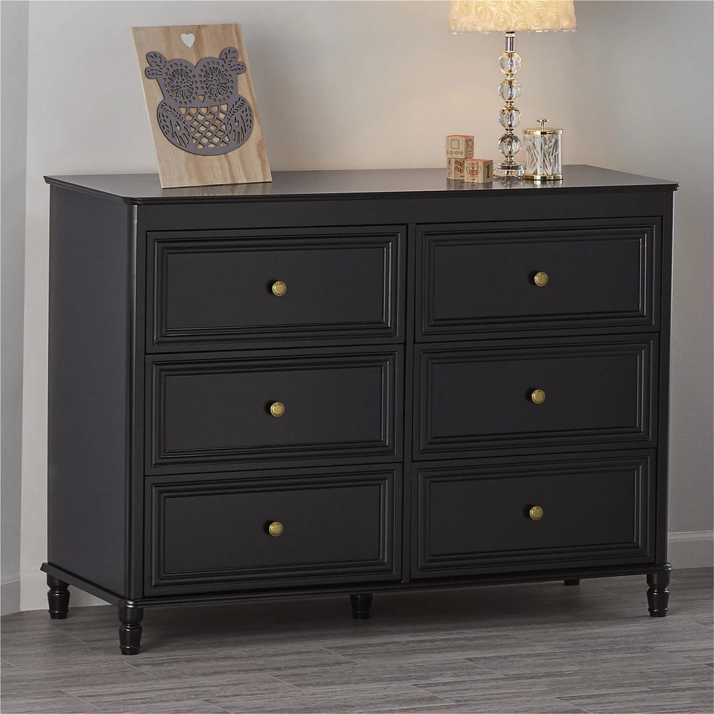 6 Drawer Ivory White Dresser A27444