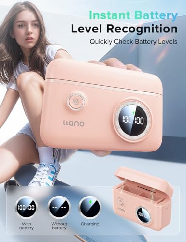 2-Pack Batteries and 18W Fast Dual USB Charger with Smart Display and Magnetic Snap Cover K17540