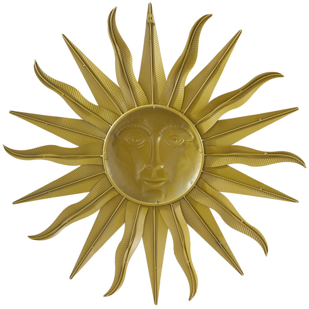 Gold Metal Indoor Outdoor Sun Wall Decor X750