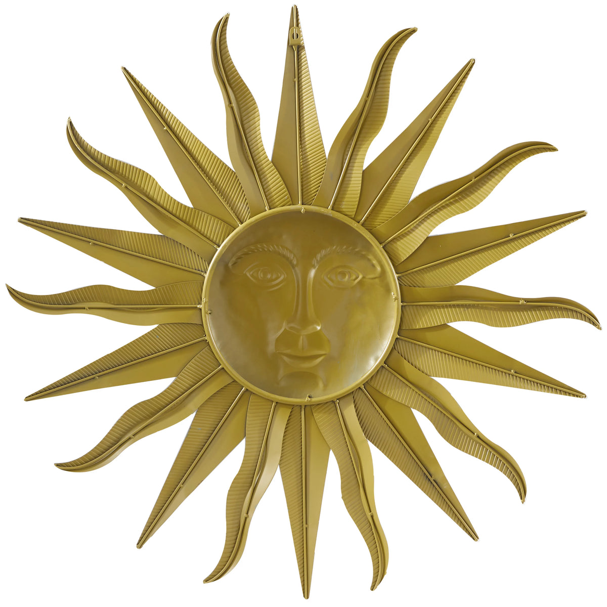 Gold Metal Indoor Outdoor Sun Wall Decor X750